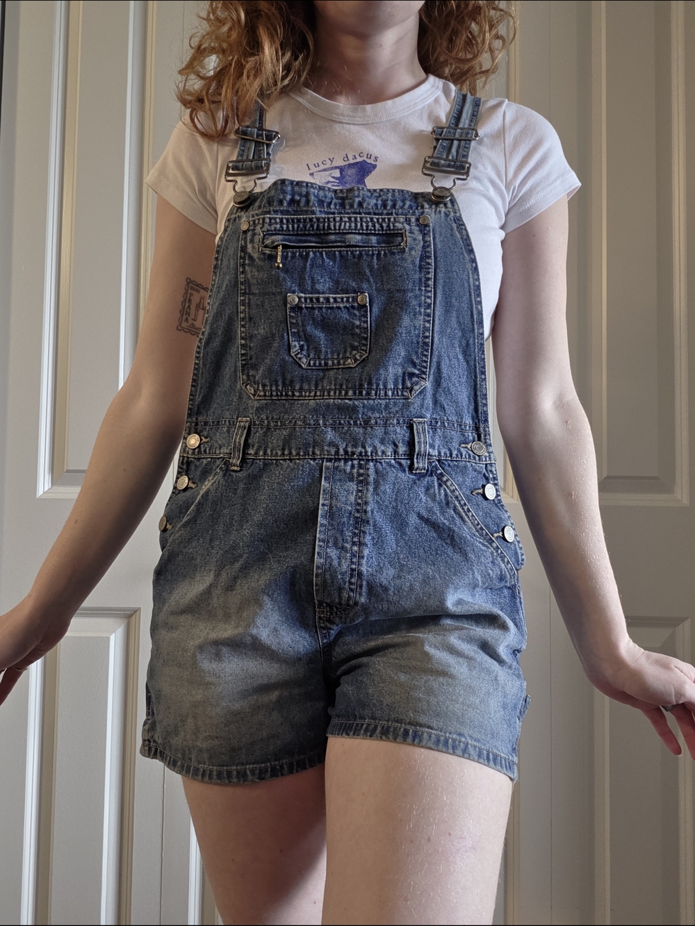 Vintage No Boundaries Short Overalls